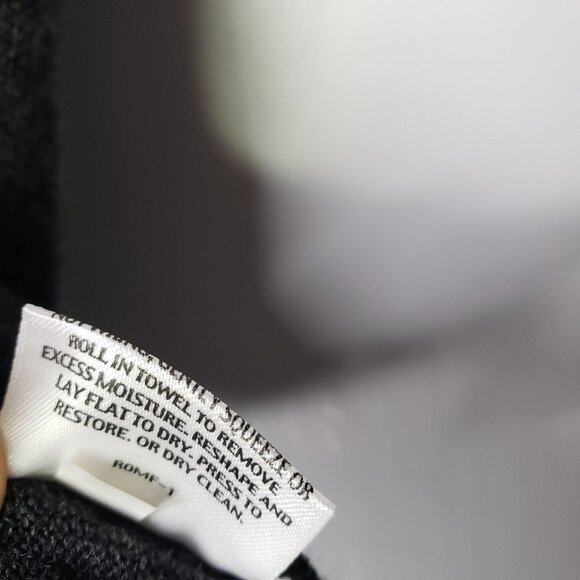 Eileen Fisher‎ Merino Cowl Neck Sweater XS Charcoal Grey Sleeveless Tunic - Picture 5 of 6